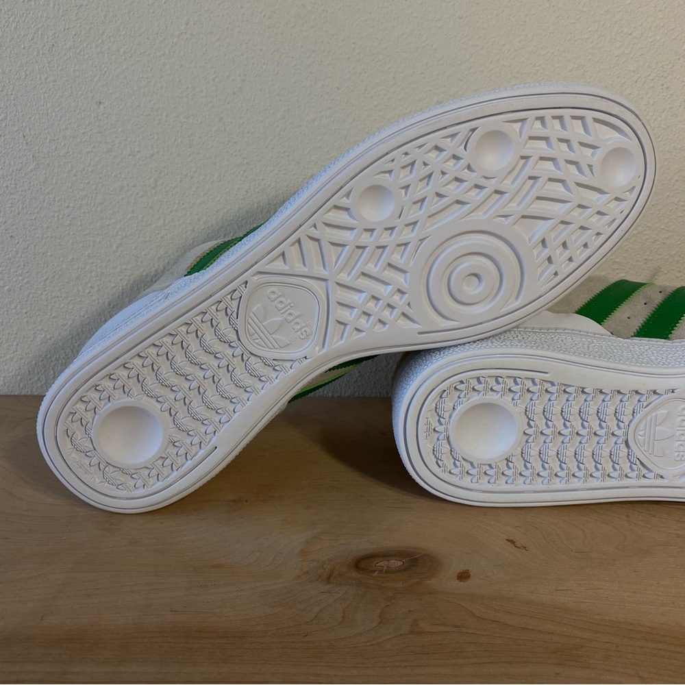 Adidas Busenitz Grey Suede Green Skateboarding Shoe - Size 9 - Picture 11 of 12